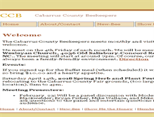 Tablet Screenshot of cabarrusbees.com